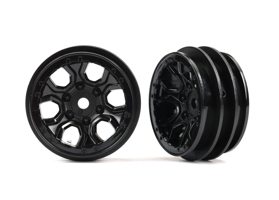 9770 Wheels, 1.0" (black) (2)