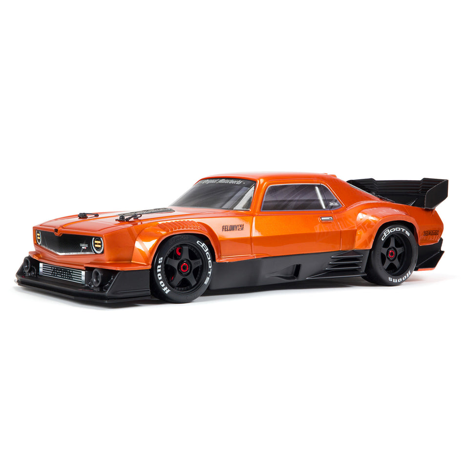 1/7 FELONY 6S BLX Street Bash All-Road Muscle Car RTR, Orange