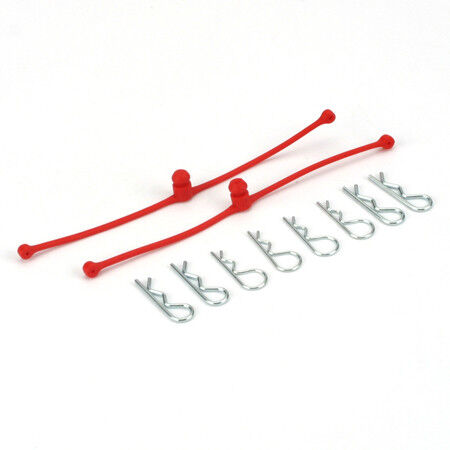 Body Klip Retainers,Red (2)