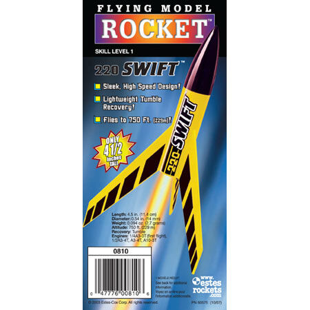 Estes 220 Swift Model Rocket Kit - Skill Level 1