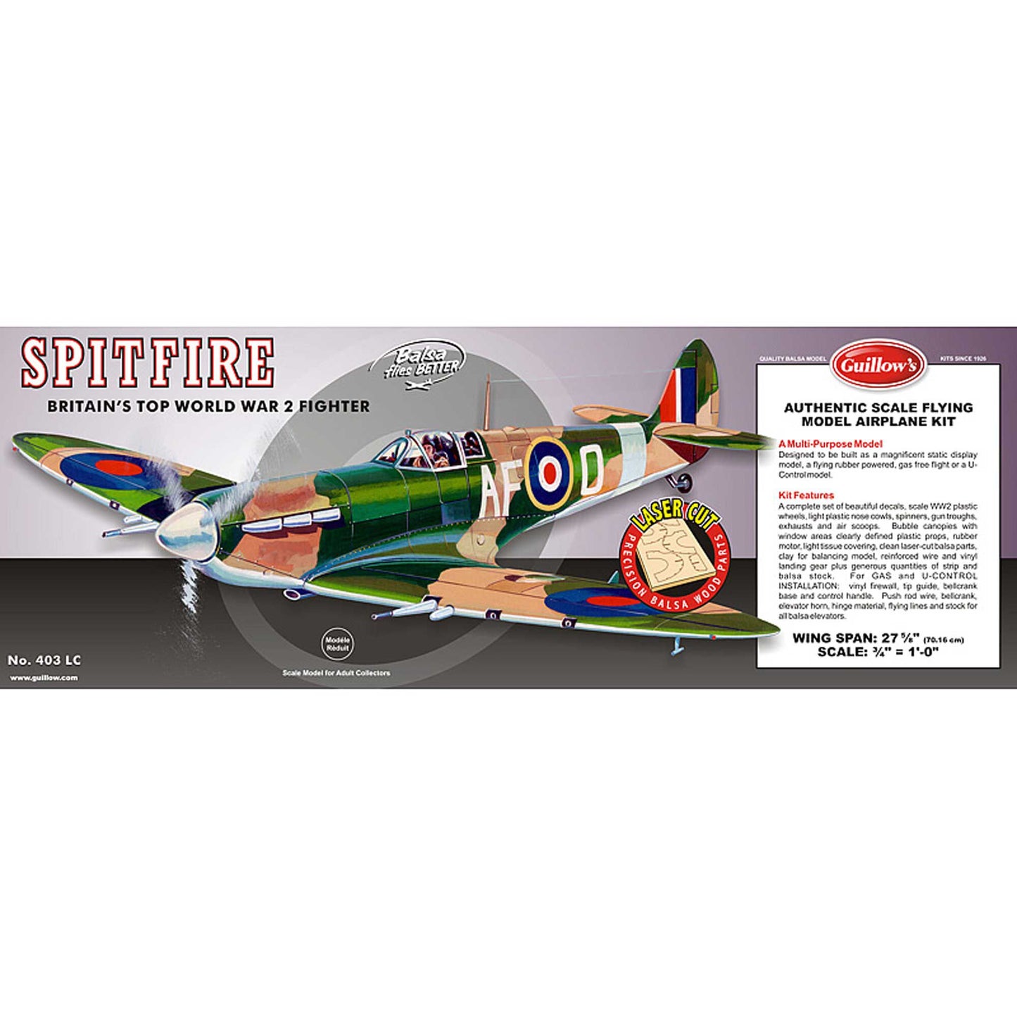 Supermarine Spitfire Laser Cut