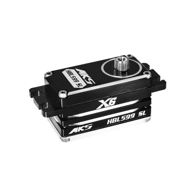 X6 HBL599SL MKS Brushless Titanium Gear Low Profile Digital Servo (High Voltage)