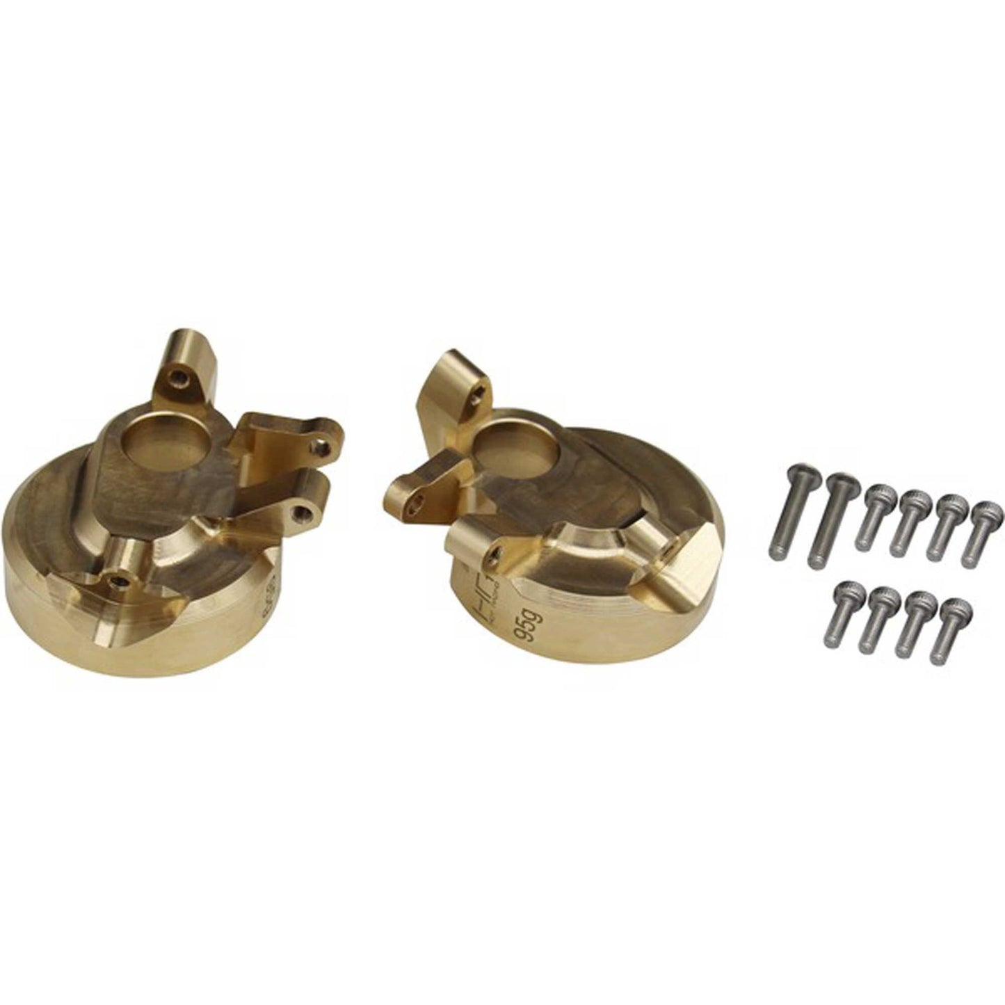 Hot Racing Brass Currie F9 Portal Steering Knuckle: Axial UTB
