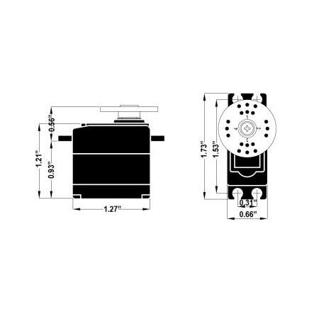 Hitec HS-5245MG Digital Mighty Mini Ball Bearing Metal Gear Servo – Universal [HRC35245S]
