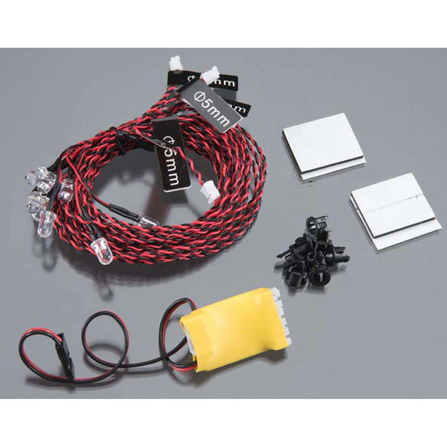 G.T. Power Complete 8 LED Kit w/ Control Box Module for Airplanes & Helicopter