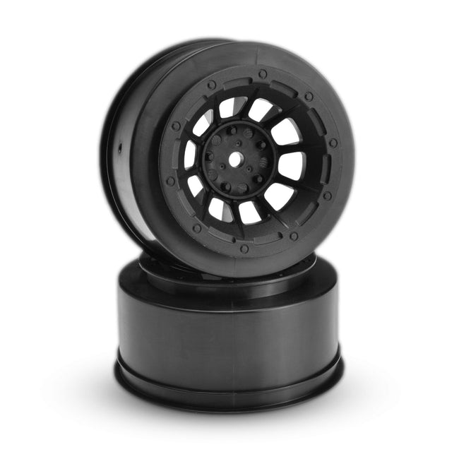 Front Hazard Wheel, Black (2) :2WD Slash