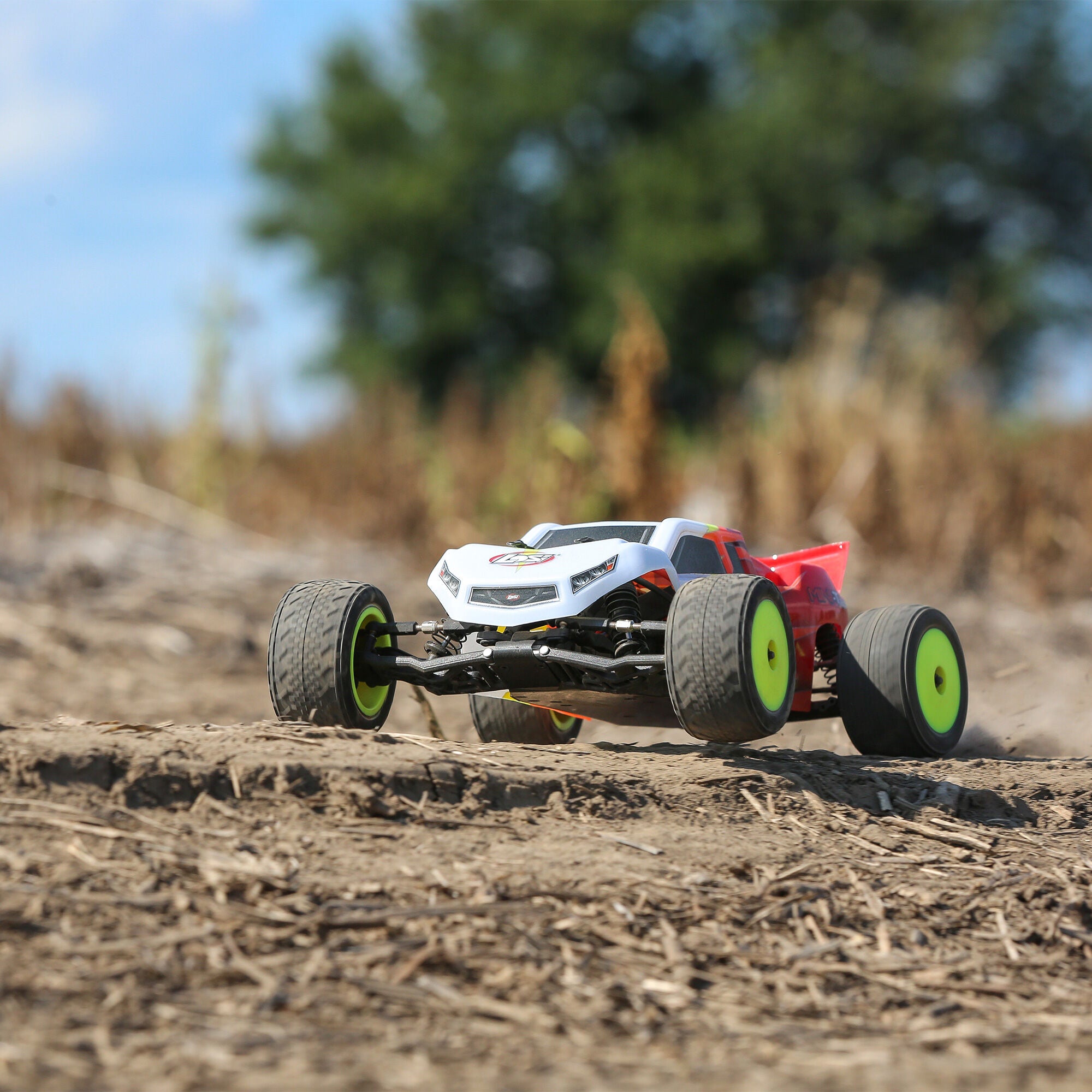 1/18 Losi Mini-T 2.0 2WD Stadium Truck Brushed RTR, Red