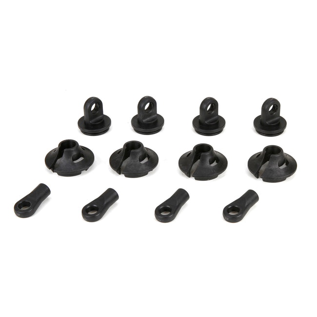 Spring Cups/Clips/Shock Ends (2): 1:5 4wd DB XL