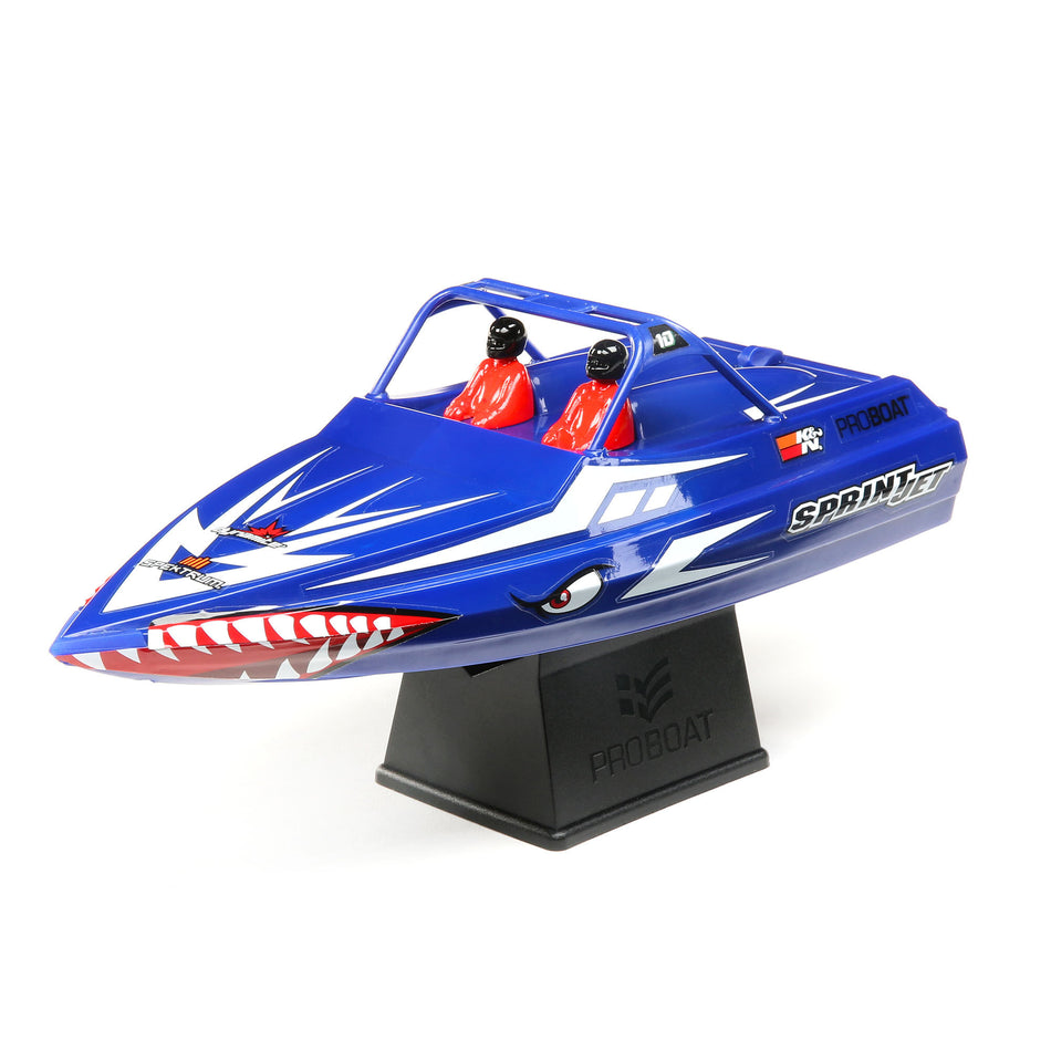 Sprintjet 9" Self-Righting Deep-V Jet Boat Brushed RTR, Blue