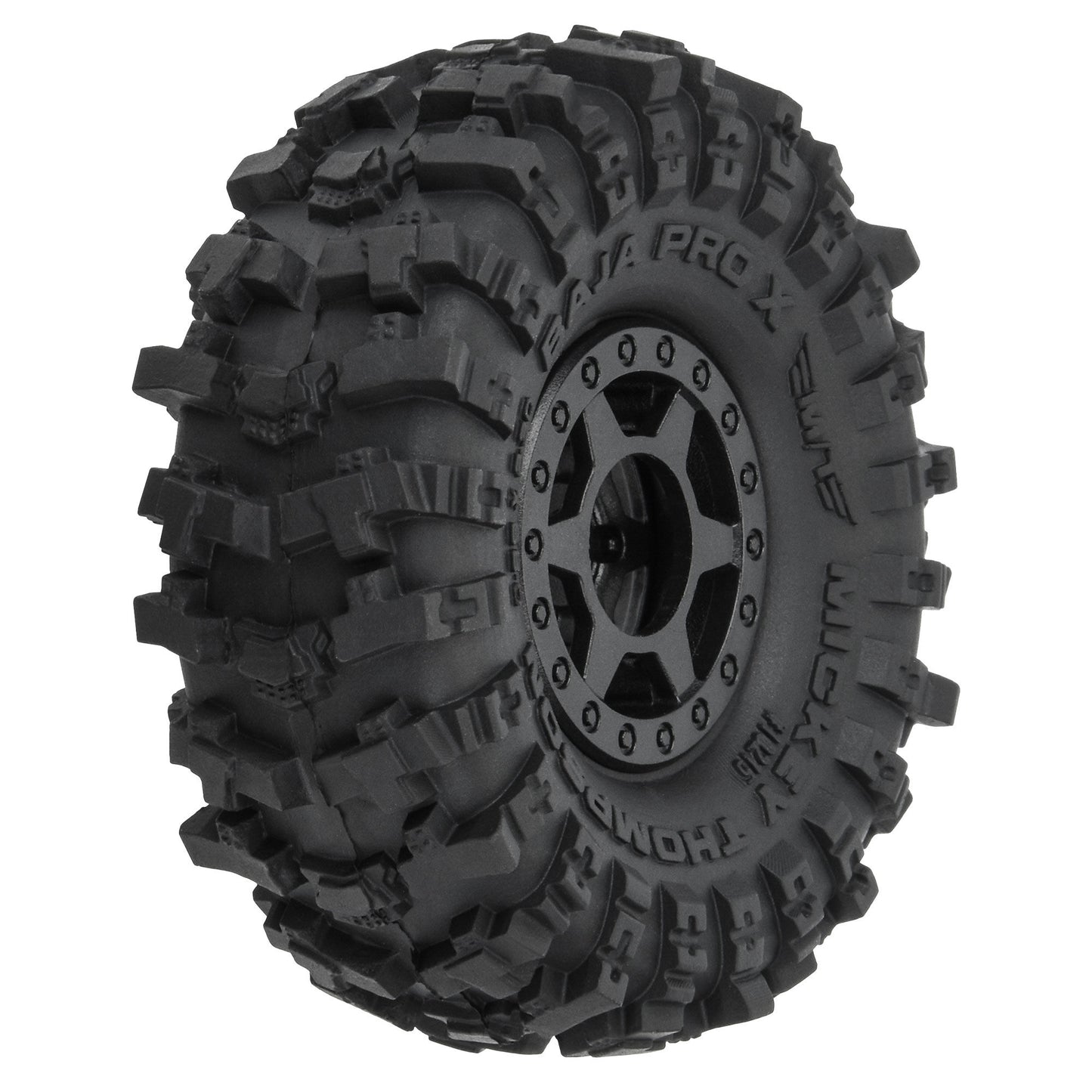 1/24 Pro-Line MT Baja Pro X F/R 1.0" Tires MTD 7mm Blk (4)