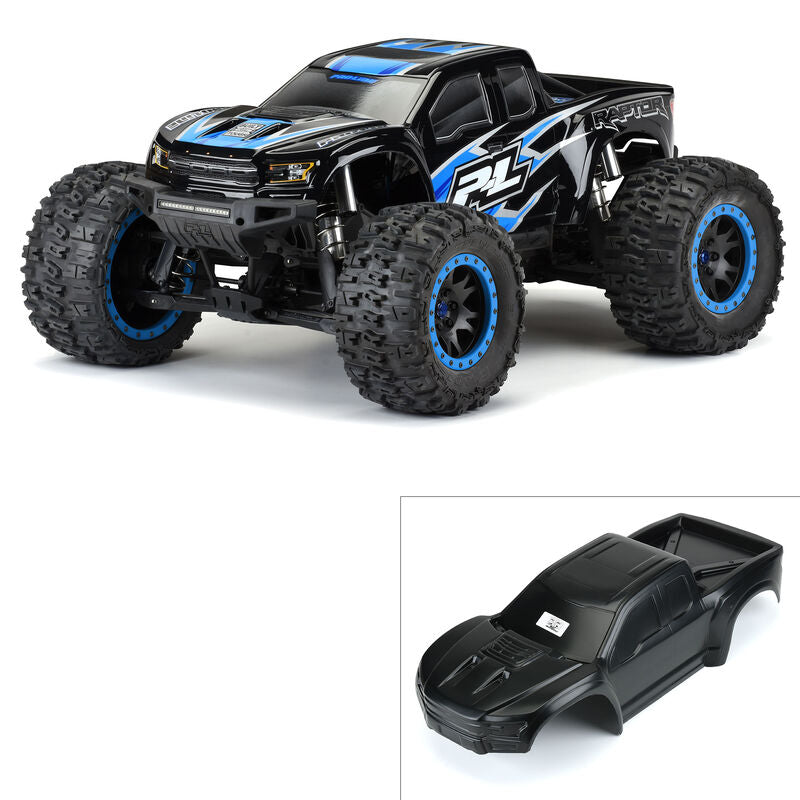 1/5 Pro-Line Pre-Cut 2017 Ford F-150 Raptor Tough-Color Black Body: X-MAXX®