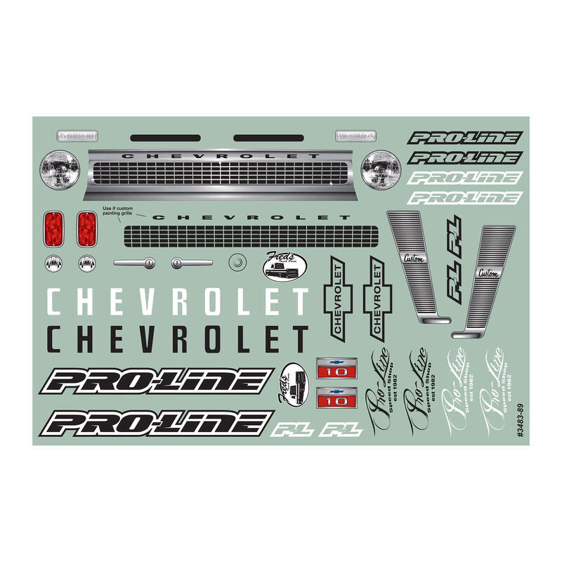 Pro-Line® 1/10 1966 Chevrolet C-10 Clear Body 12.3" (313mm) Wheelbase