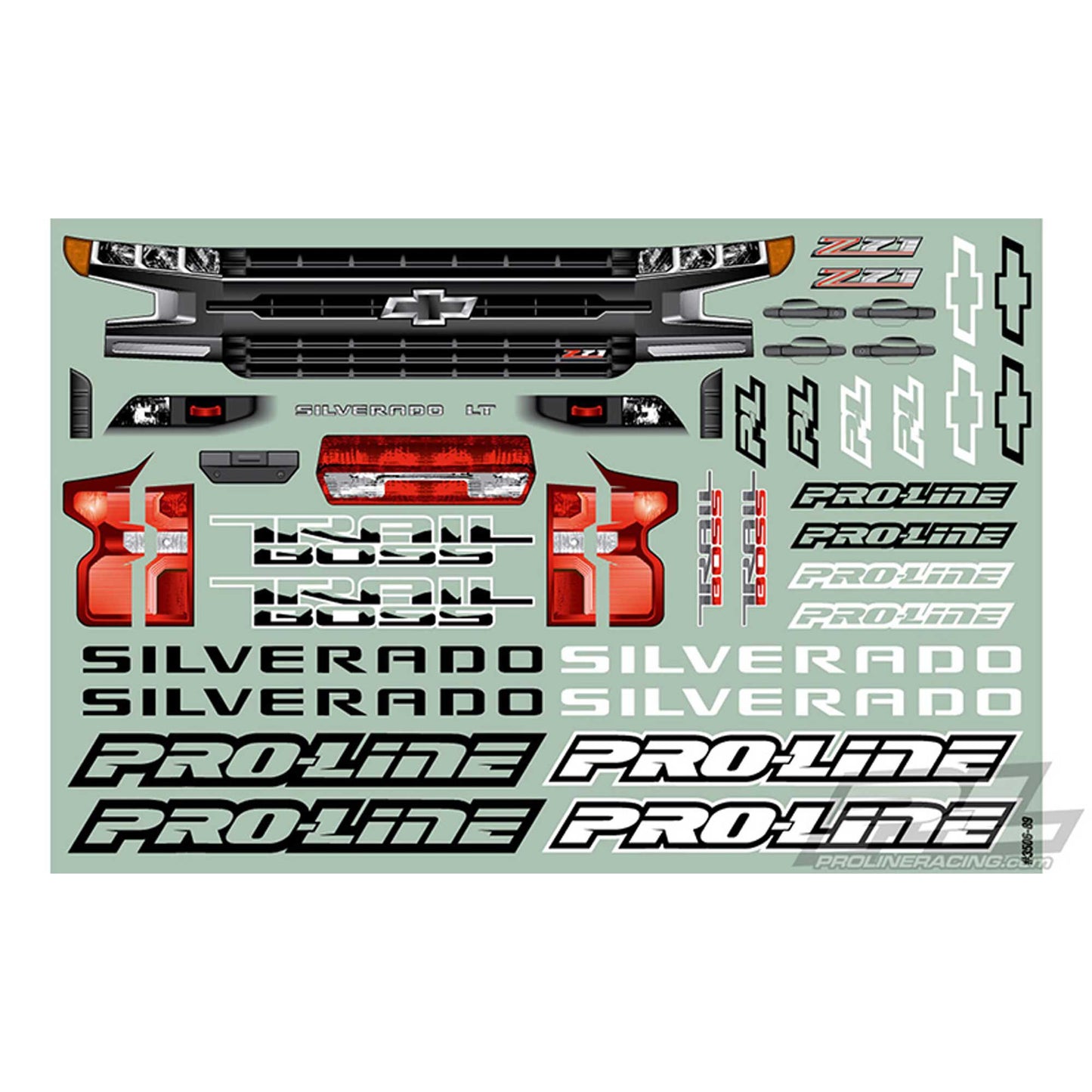 Pro-Line® 1/10 2019 Chevy Silverado Z71 Trail Boss Clear Body: Stampede 4x4®
