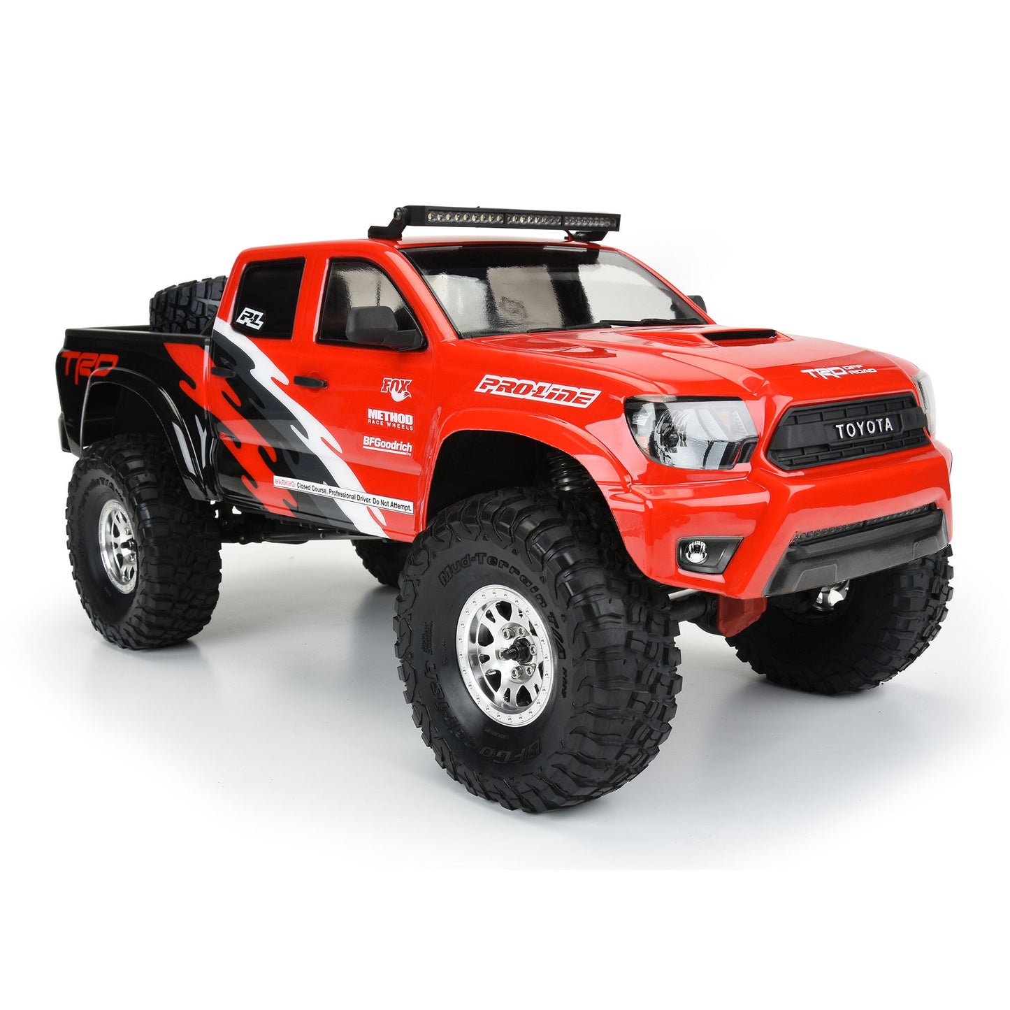 Pro-Line® 1/10 2015 Toyota Tacoma TRD Pro Clear Body 12.3" Wheel Base Crawler