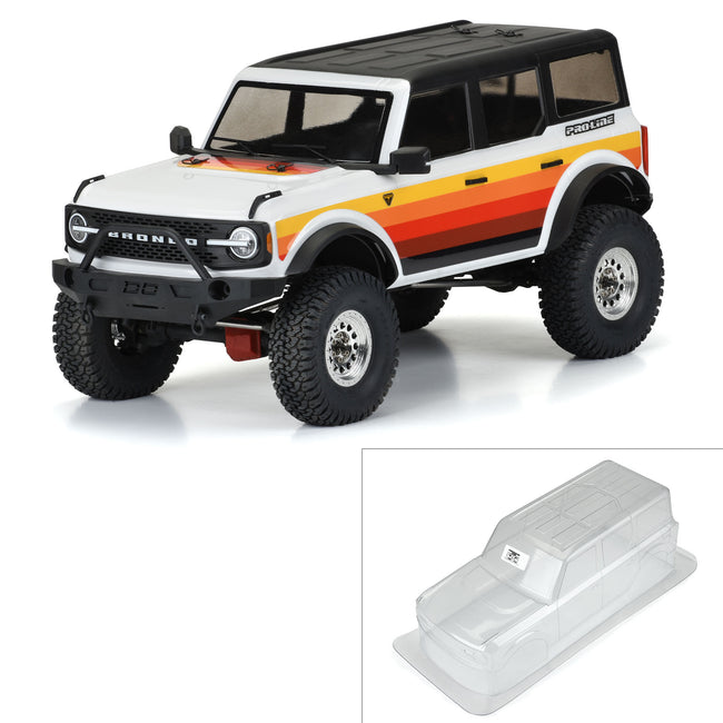 Pro-Line® 1/10 2021 Ford Bronco Clear Body Set 12.3" Wheelbase: Crawlers