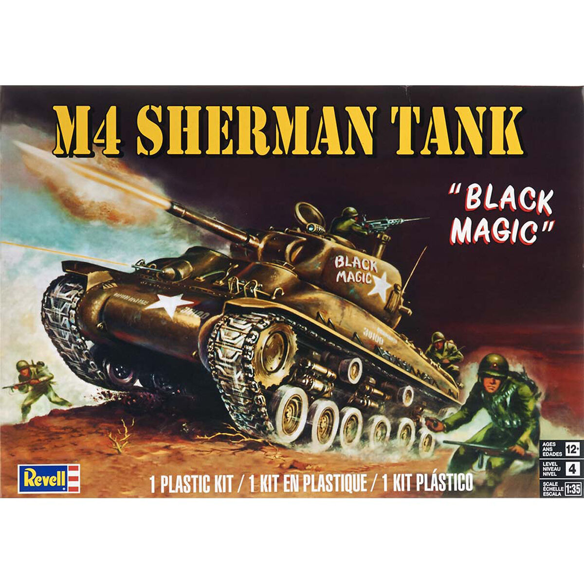 1/35 M4 Sherman Tank Plastic Model