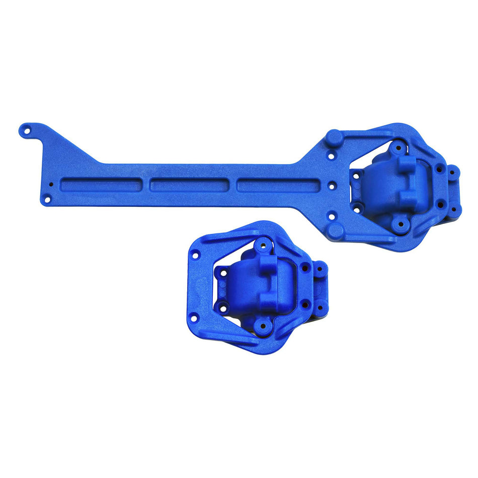Front and Rear Upper Chassis/Diff Covers, Blue
