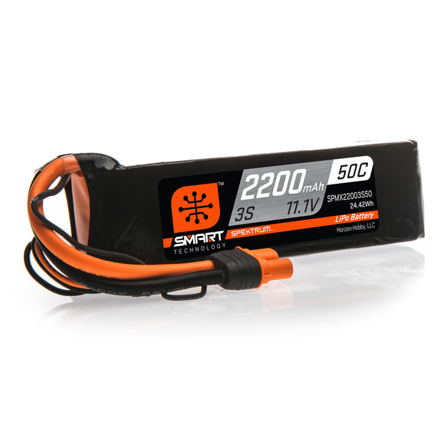 SPMX22003S50 2200mAh 3S 11.1V 50C Smart LiPo Battery; IC3