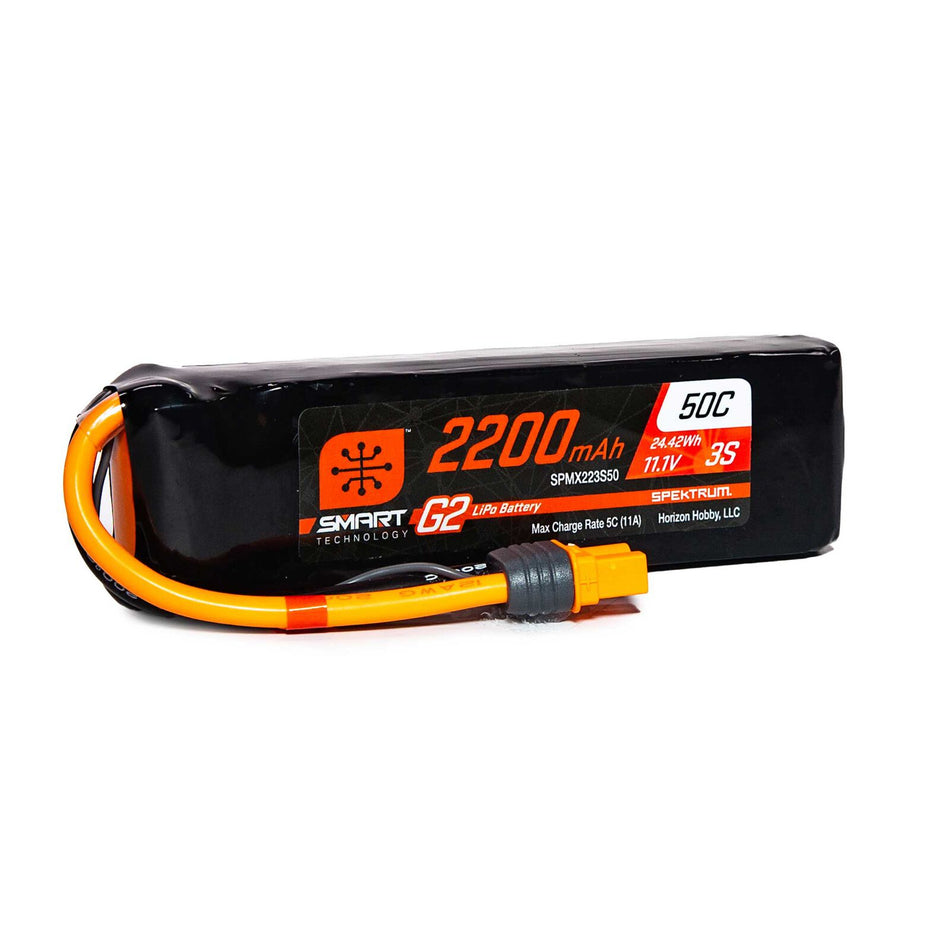 2200mAh 3S 11.1V Smart G2 LiPo 50C; IC3