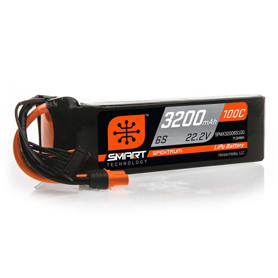 SPMX32006S100 3200mAh 6S 22.2V 100C Smart LiPo Battery; IC5