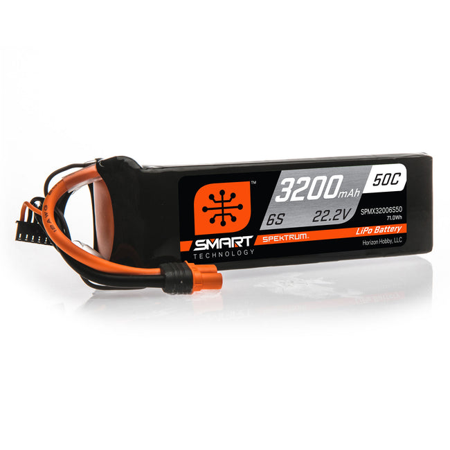 SPMX32006S50 3200mAh 6S 22.2V 50C Smart LiPo Battery; IC3