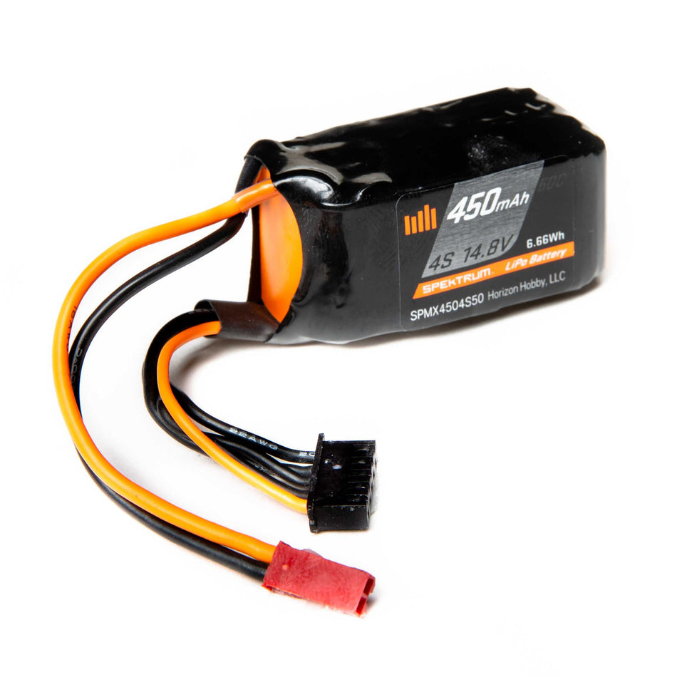 SPMX4504S50 450mAh 4S 14.8V 50C LiPo Battery; JST