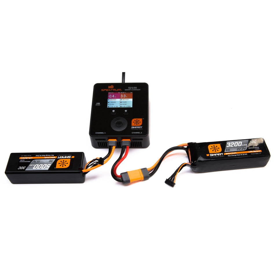 SPMX50002S30H3 5000mAh 2S 7.4V Smart LiPo 30C Hardcase; IC3
