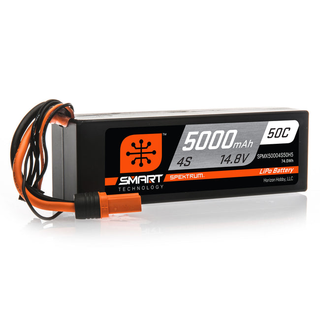 SPMX50004S50H5 5000mAh 4S 14.8V 50C Smart LiPo Hardcase; IC5