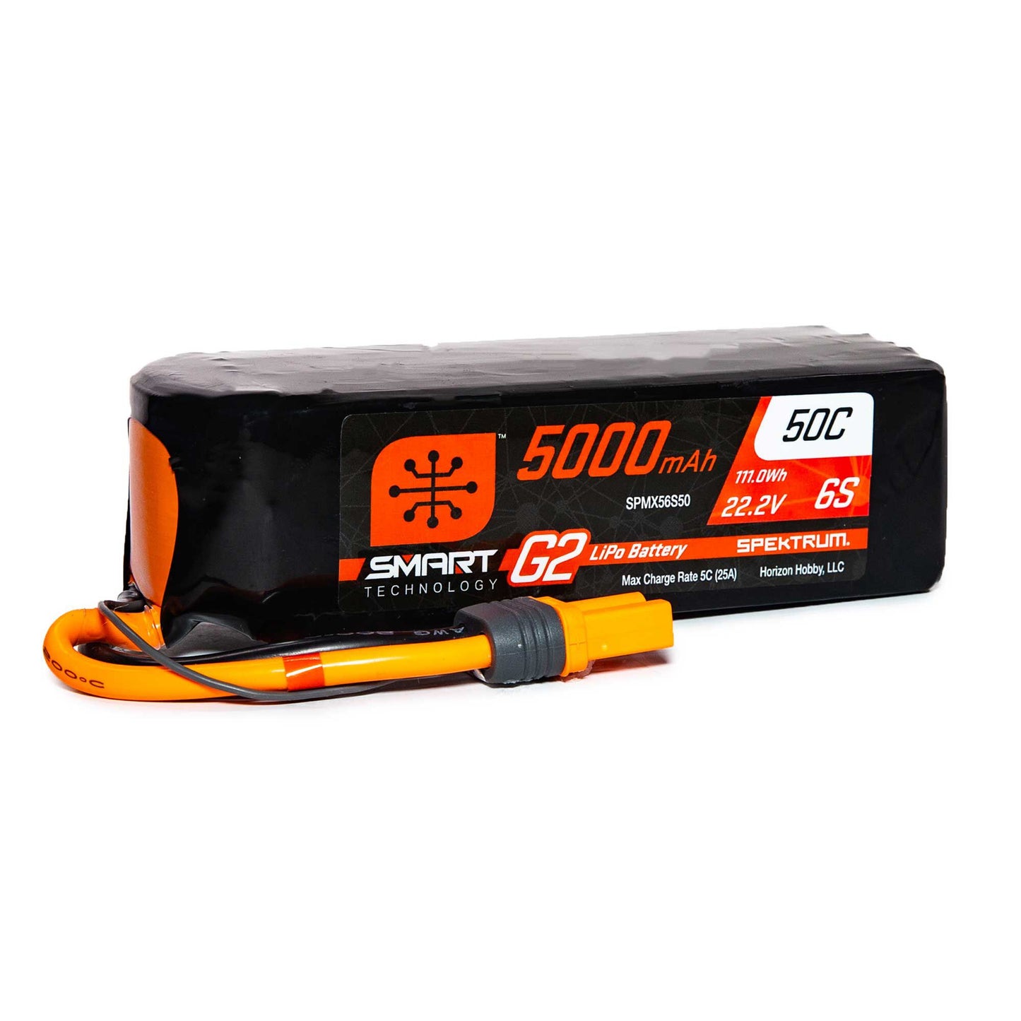 SPMX56S50 22.2V 5000mAh 6S 50C Smart G2 LiPo Battery: IC5
