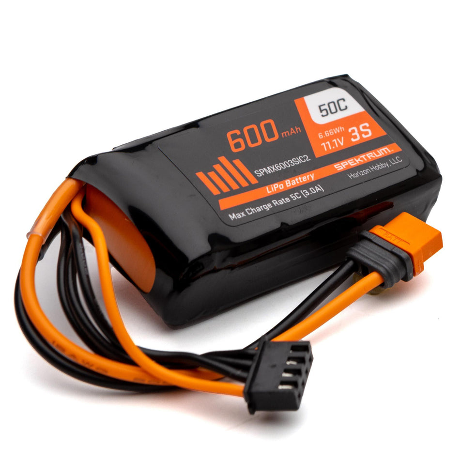 SPMX6003SIC2 600mAh 3S 11.1V 50C LiPo Battery; IC2