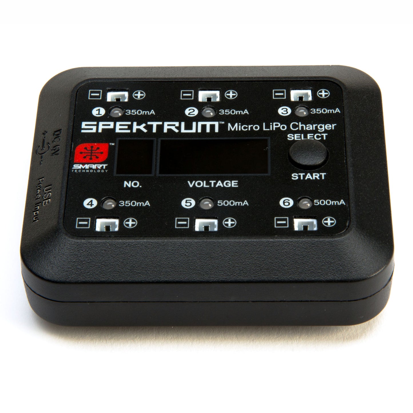 SPMXC1060 Spektrum S63 Micro 6-port DC/USB 1S LiPo Smart Charger