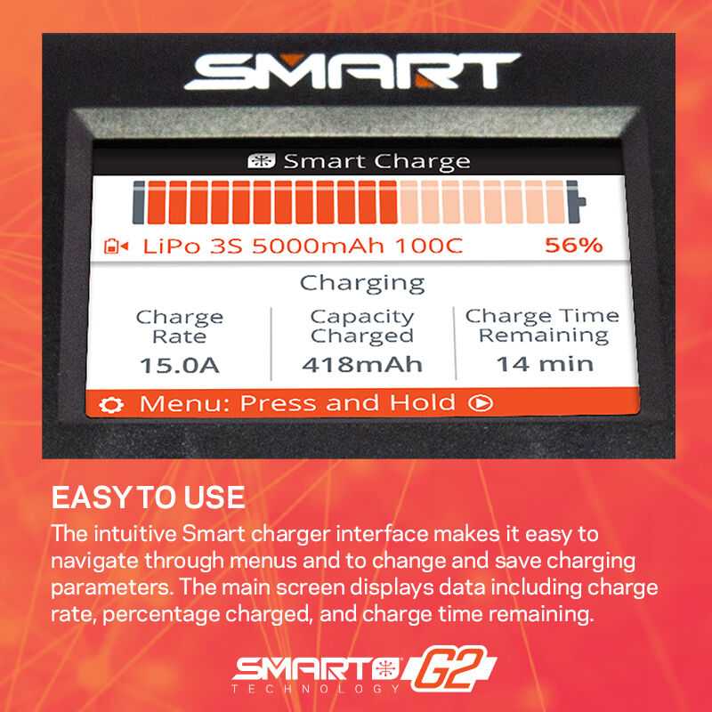SPMXC2010 Spektrum Smart S2200 G2 AC Charger, 2x2