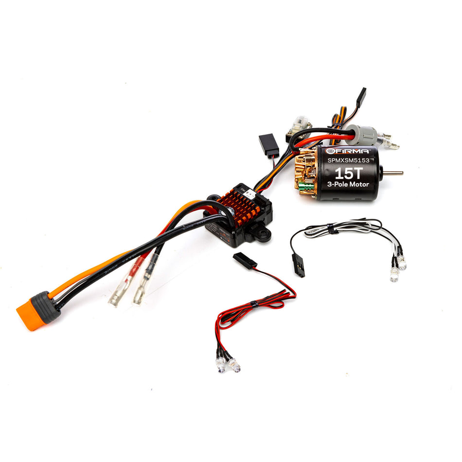 Spektrum SPMXSEMC10 FIRMA 70A BR Smart ESC/15T Brushed Motor Combo