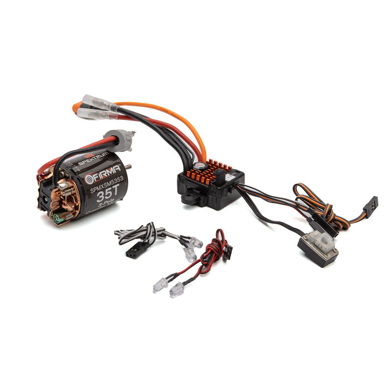 Spektrum Firma 2 in 1 Brushless Crawler Motor/ESC: 2300Kv SPMXSEM1040B Spektrum Firma 2 in 1 Brushless Crawler Motor/ESC: 2300Kv SPMXSEM1040B
