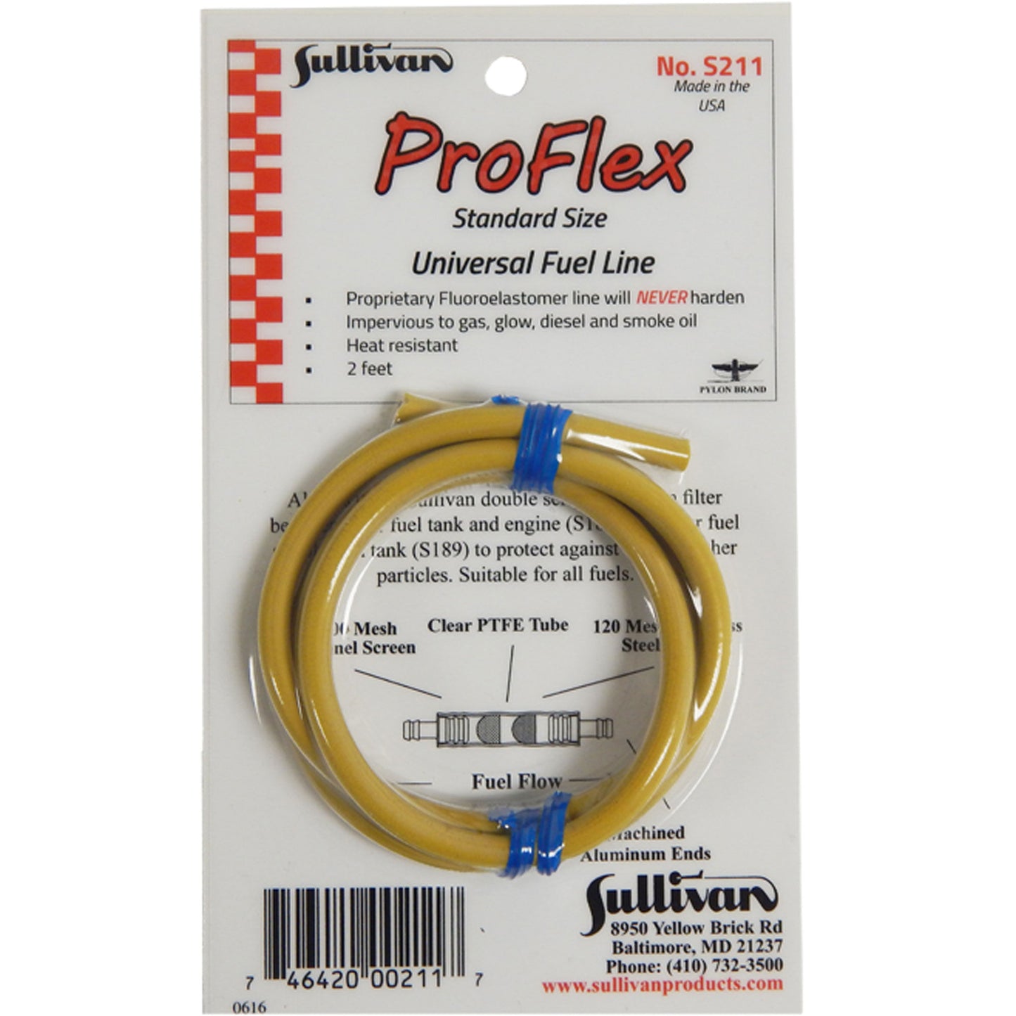 ProFlex Standard Fuel Line 2'