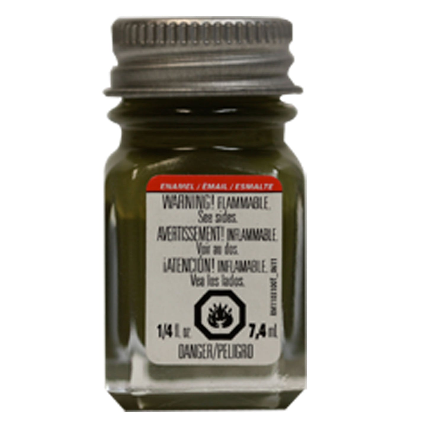 Flat Enamel 1/4oz Army Olive