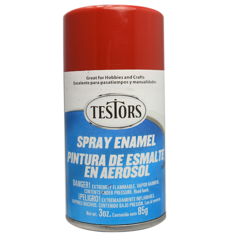 Testors Enamel Spray 3oz Dark Red