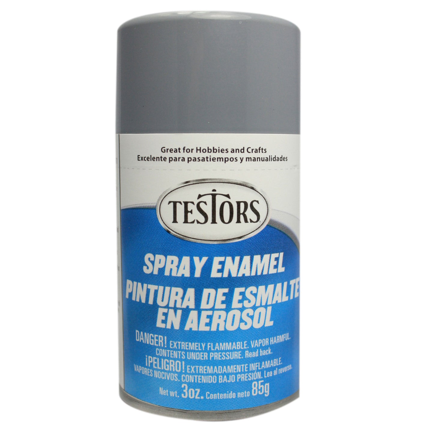 Testors Enamel Spray 3oz Gray