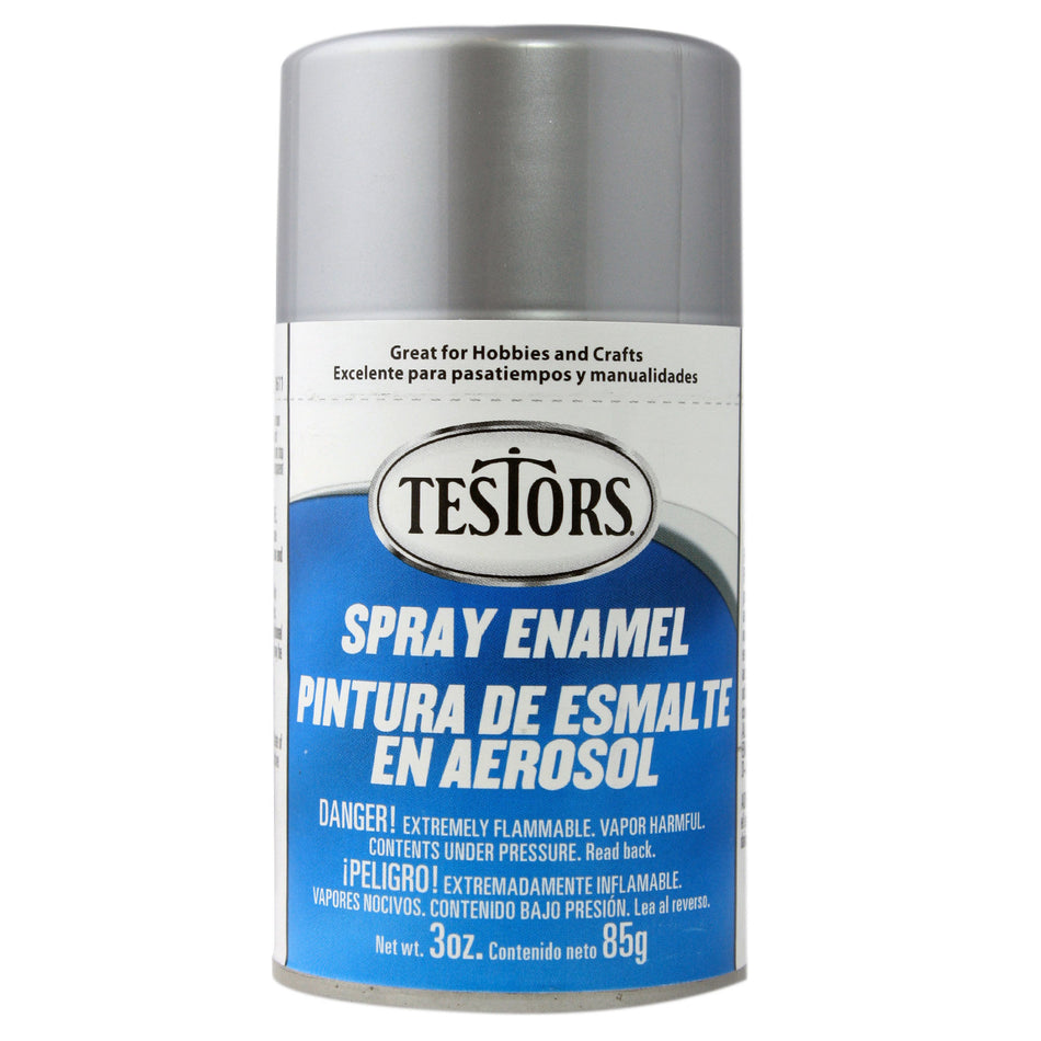 Testors Enamel Spray 3oz Silver