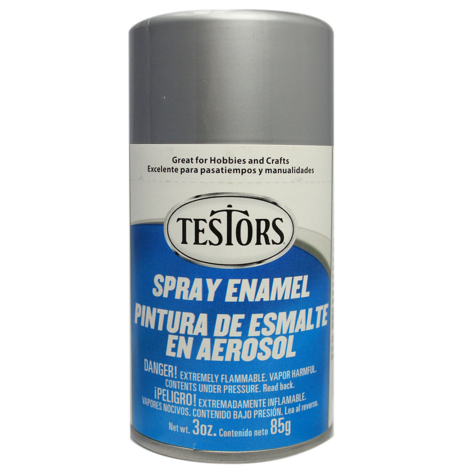 Testors Enamel Spray 3oz Chrome