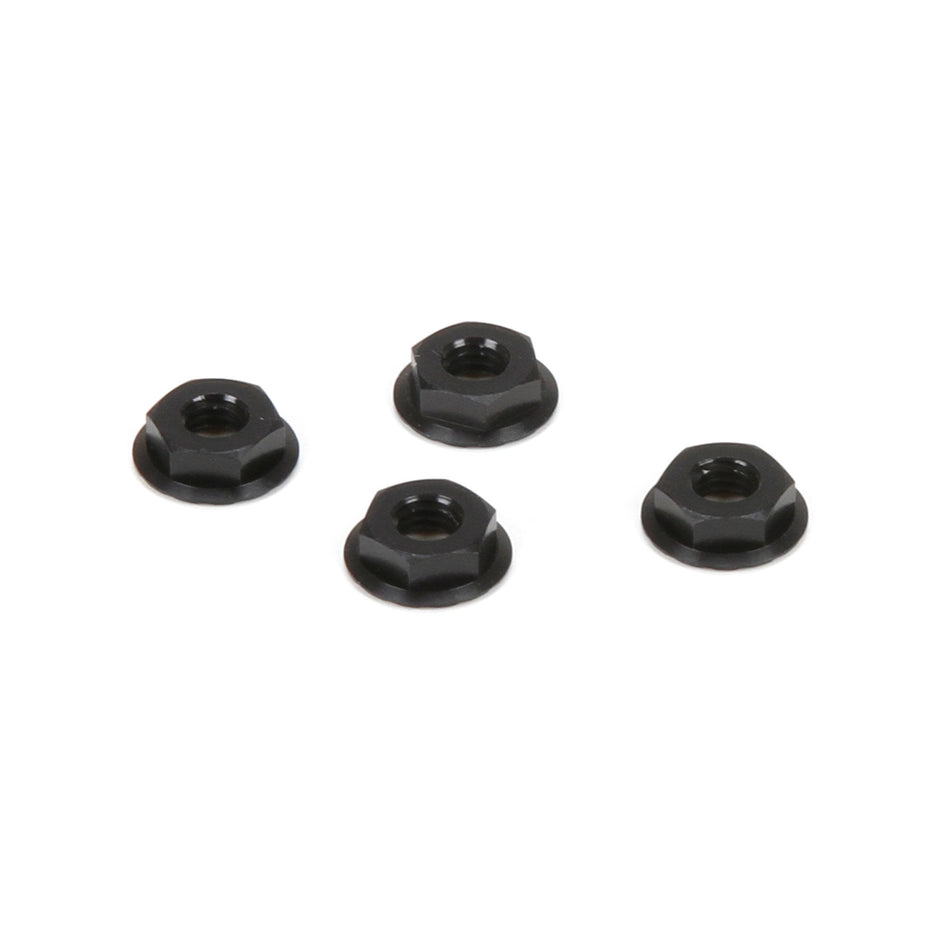 M4 Aluminum Serrated Nuts, Low