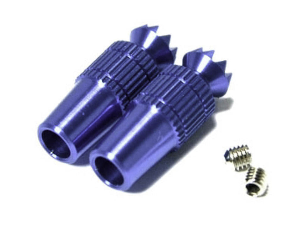 Secraft Transmitter Stick Ends 4mm Blue