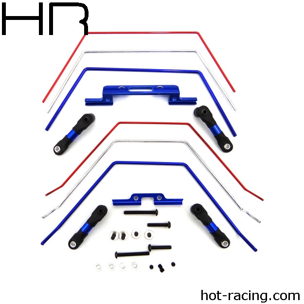 Hot Racing Front and Rear Wide Sway Bar Kit: 2wd Slash®