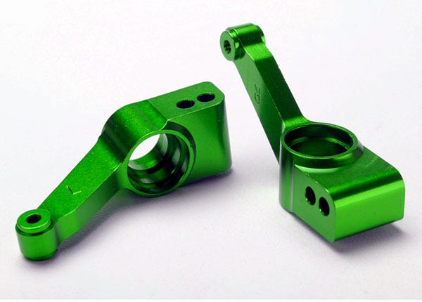 1952G Carriers, stub axle (green-anodized 6061-T6 aluminum) (rear) (2)