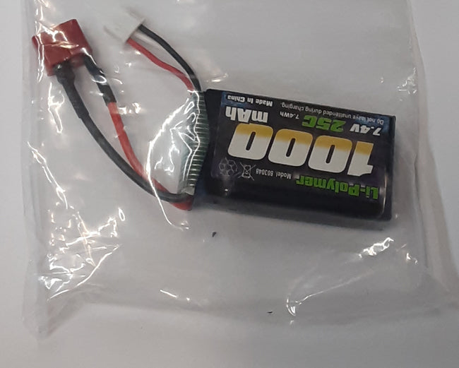 7.4V 1000mAh LiPo Battery