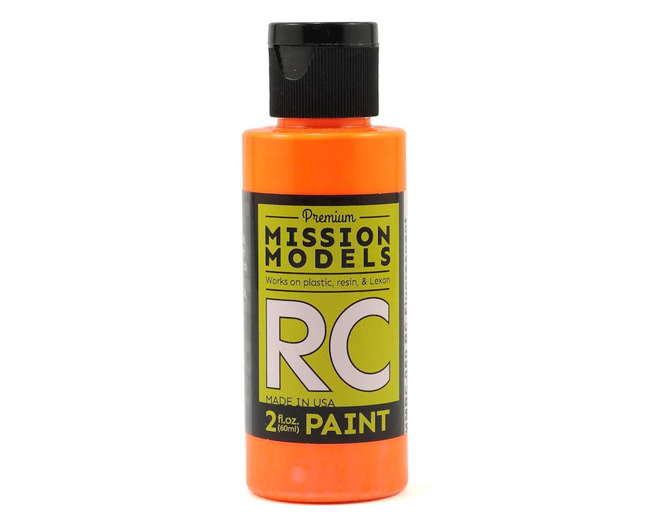 Mission Models Fluorescent Racing Bright Orange Acrylic Lexan Body Paint (2oz)