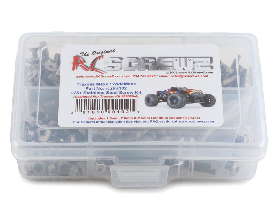 Traxxas Maxx, WideMaxx Stainless Steel Screw Kit