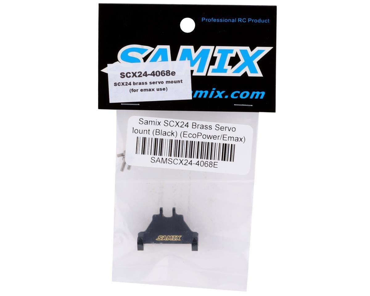 Samix SCX24 Brass Servo Mount (Black) (EcoPower/Emax)
