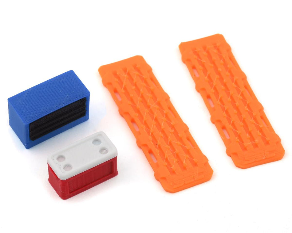 Scale By Chris 1/24 Scale Combo Pack 2 w/Blue Tool Box, Red Ice Chest, Orange Sand Ramps