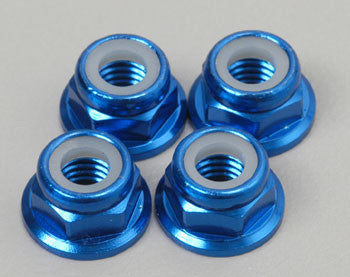 4147X Nuts 5mm Flanges Aluminum Blue